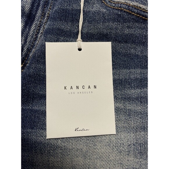 Kancan High Rise Holly Flare Leg Wide Hem Women's Size 15/31 Retro Style Jeans - Picture 8 of 12